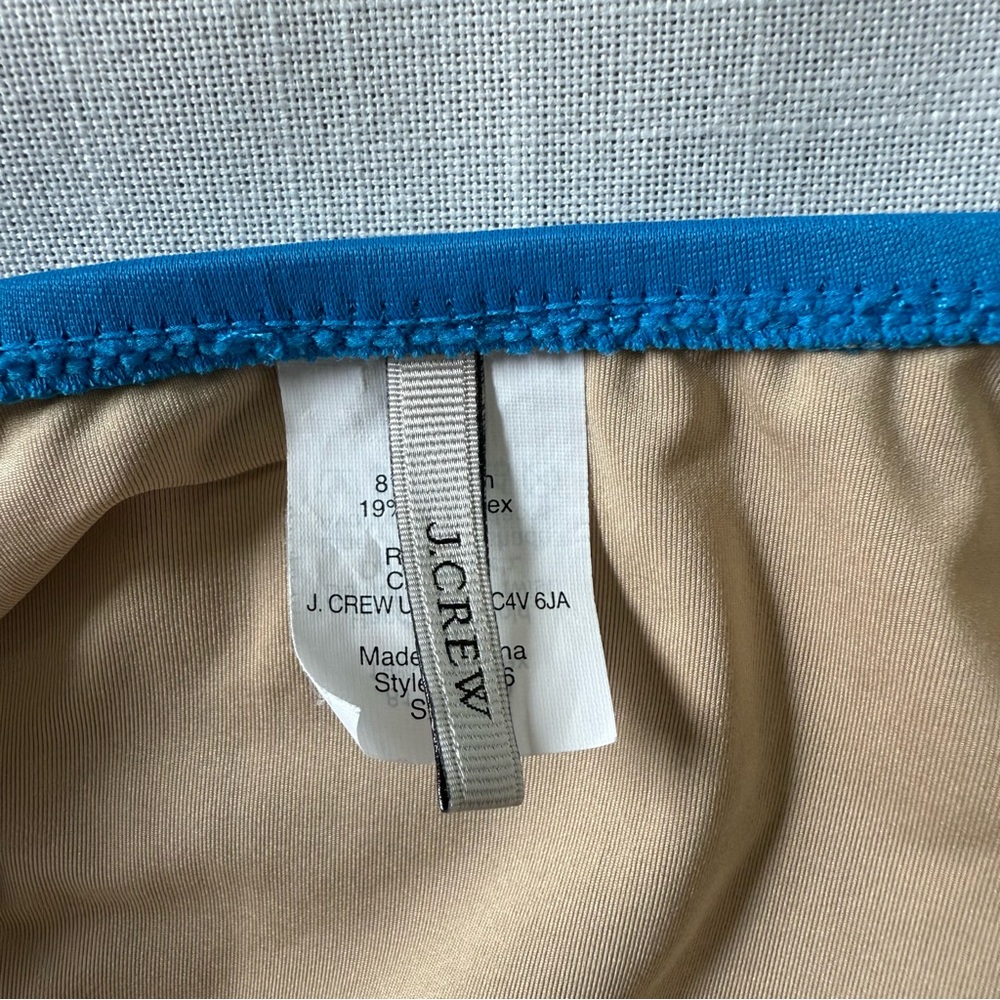 J. CREW 12 Blue Back Cut-Out  One Piece Swimsuit Women’s Size 14 - Picture 5 of 7